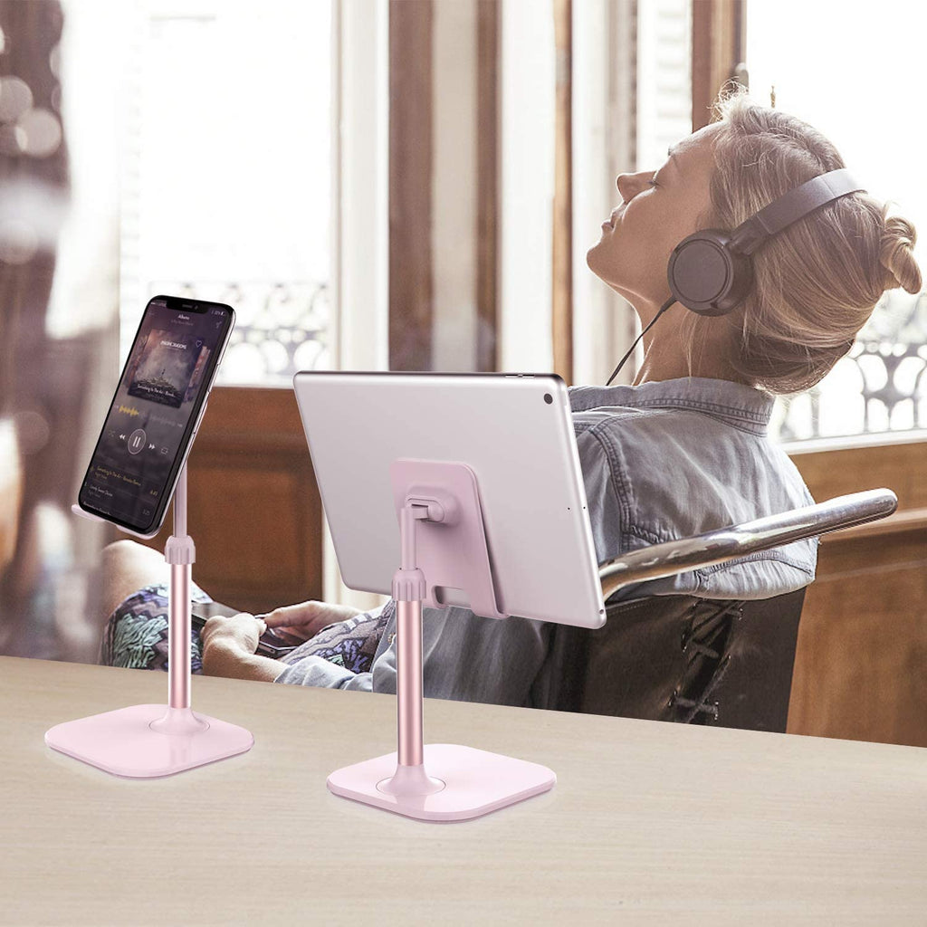 Cell Phone Stand, Valentine'S Day Gifts for Teens Girls Boys Adults Women Men Mom Wife, Phone Stand for Desk, Phone Holder Stand Compatible with Iphone and All Mobile Phones Tablet, Pink